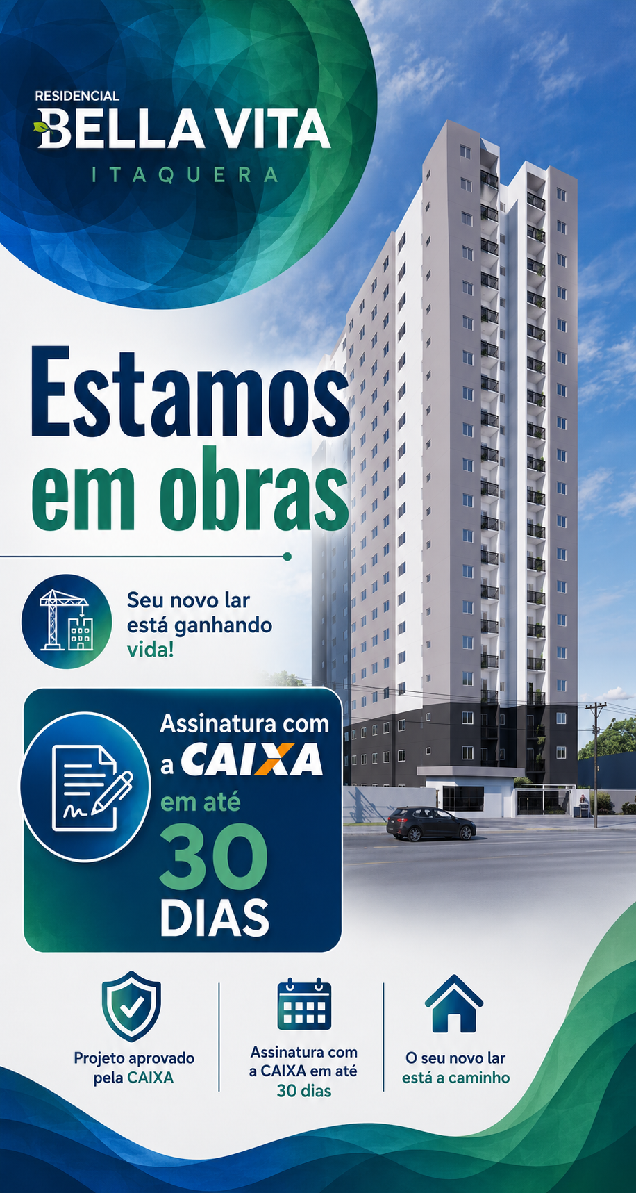 Apartamentos com 2 dormitórios, opção de varanda e vaga, muito lazer na cobertura, Minha Casa Minha Vida. — foto 1