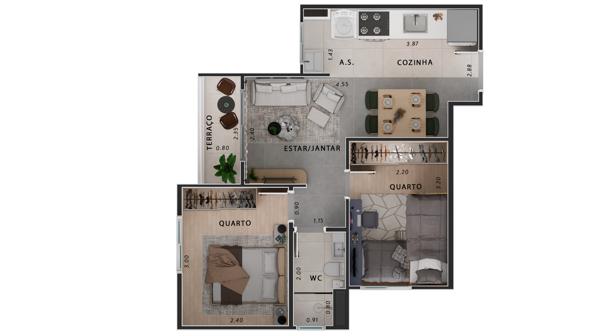 Apartamentos com 2 dormitórios, opção de varanda e vaga, muito lazer na cobertura, Minha Casa Minha Vida. — foto 2